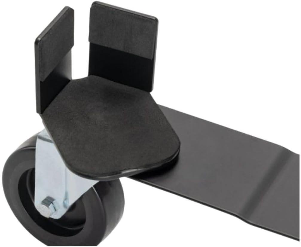 On-Stage AG5000 Amp Glider (Installation-Free Casters for Amplifiers, Rolling-Cart Attachment, Attachable Dolly, Amp Roller, Adjustable Length and Width, Solid Wheels, Heavy-Duty Steel, Black)