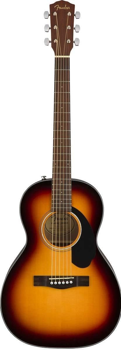 Fender CP-60S Parlor Acoustic Guitar, with 2-Year Warranty, 3-Color Sunburst
