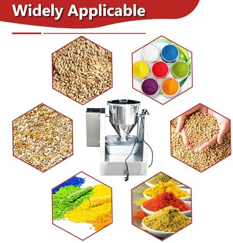 360° Rotation Powder Mixer - 20L Capacity, Stainless Steel, High-Speed Copper Motor, Adjustable Speed for Lab, Granules & Dry Powder Mixing Machine