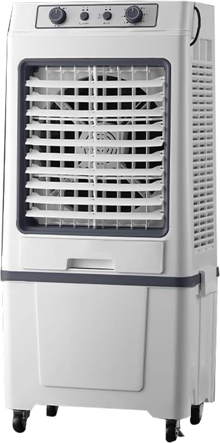 Portable Air Conditioners, Cooler for Room, 3 Wind Speeds, Wide-angle Air Supply, with Detachable Water Tank and Ice Pack, for Home, Office(Gray)