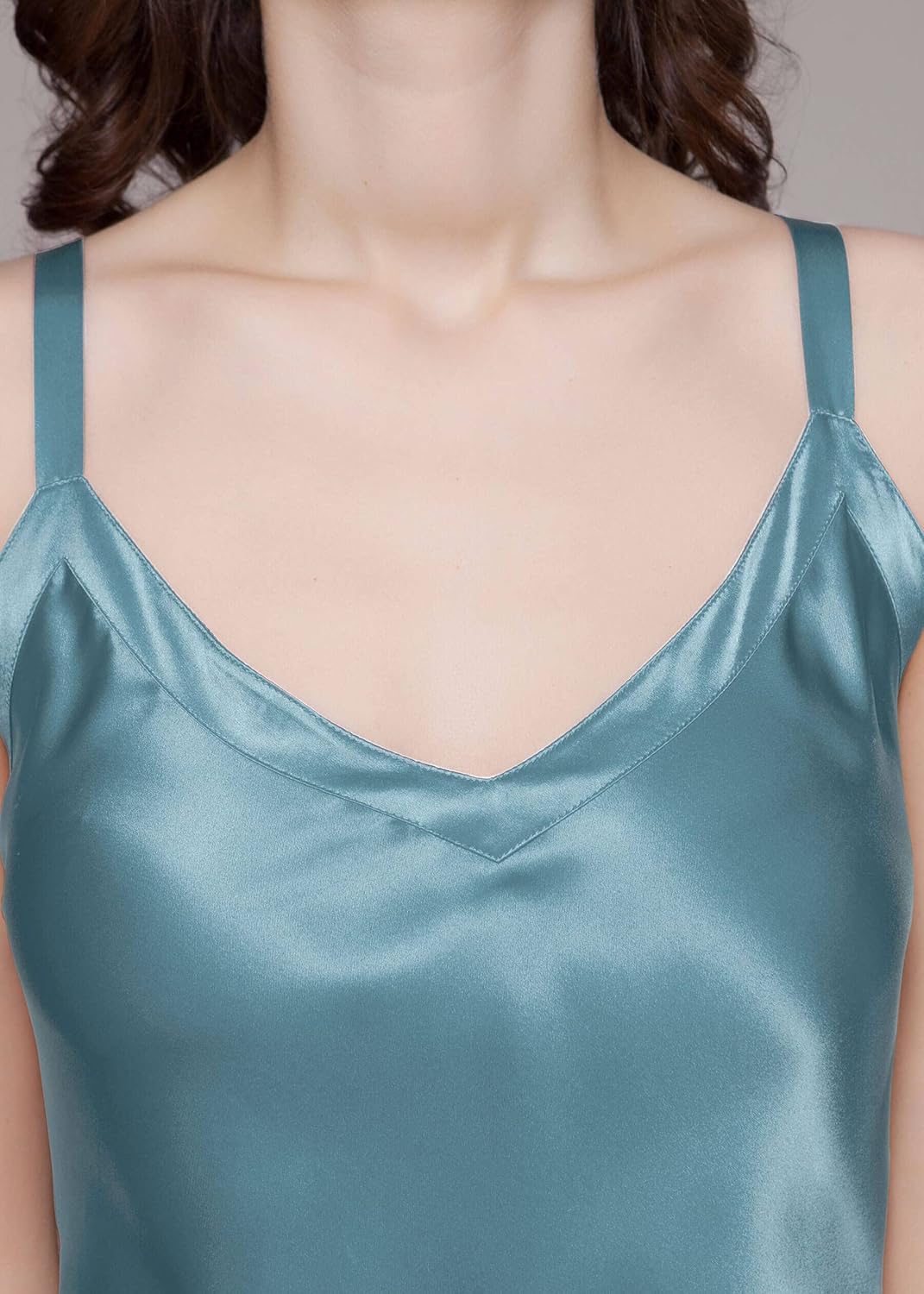 LilySilk Silk Nightgown for Women Mulberry Silk Maxi Fitted Dress Long Flowy for Spring Summer