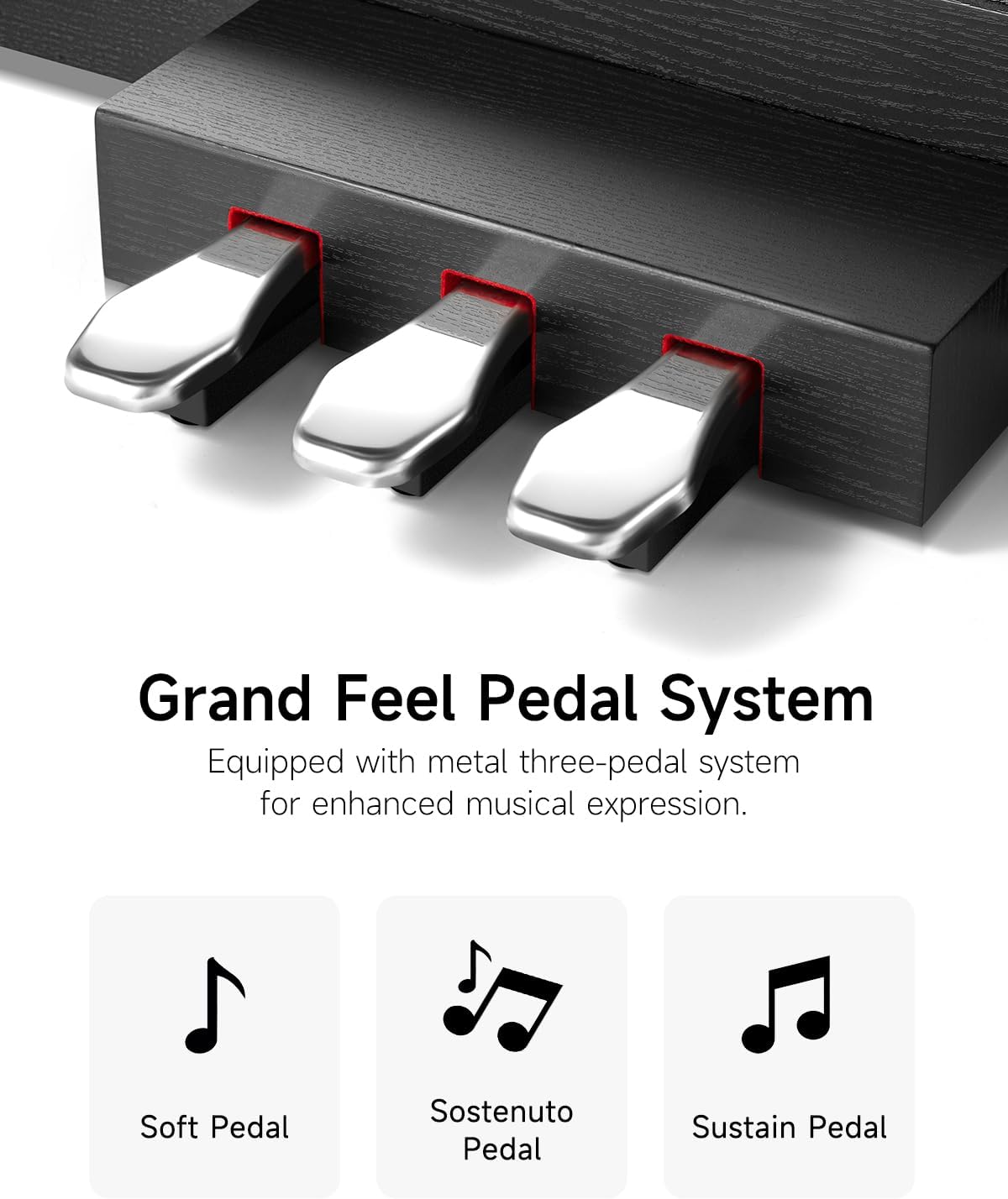 Donner DDP-200 Pro Digital Piano 88 Key Graded Weighted Keyboard with 2.4