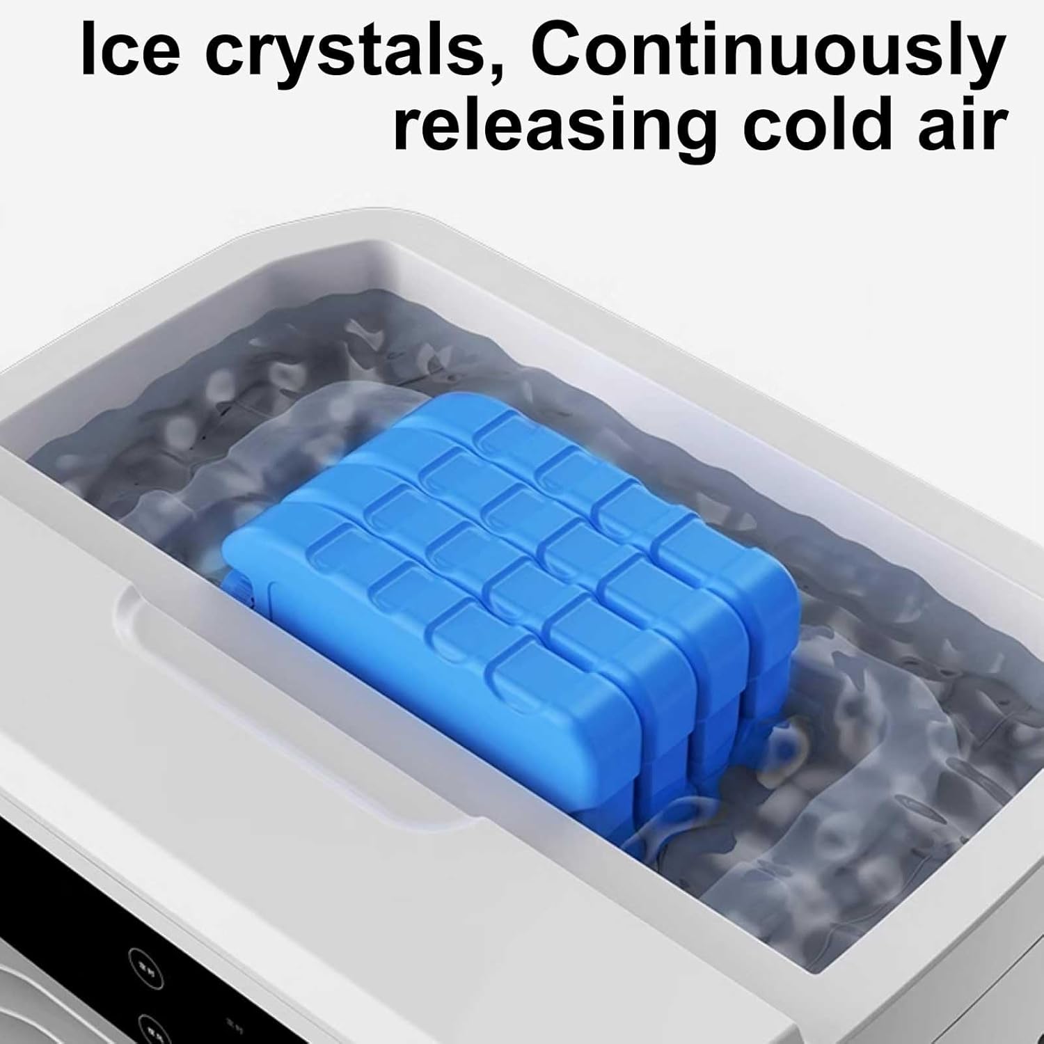 Portable Swamp Cooler Air Conditioner With 35L Water Tank 120°Oscillation, 3 Speeds, 10 Ice Box, for Home Patio Office