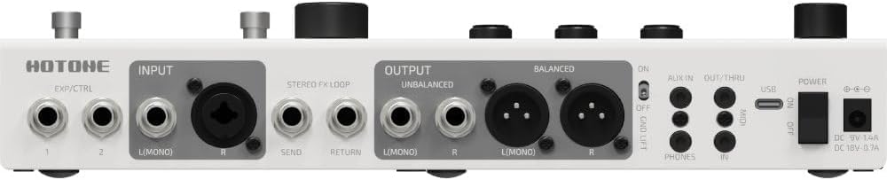 Hotone Ampero II Stage Multi-Effects Pedal Processor Guitar Amp Modeler Cab Simulation Dual Effect Chains w/FX Loop MIDI I/O Stereo OTG USB Audio Interface Tonebird Shure Mic MXR Cable Bundle MP-380