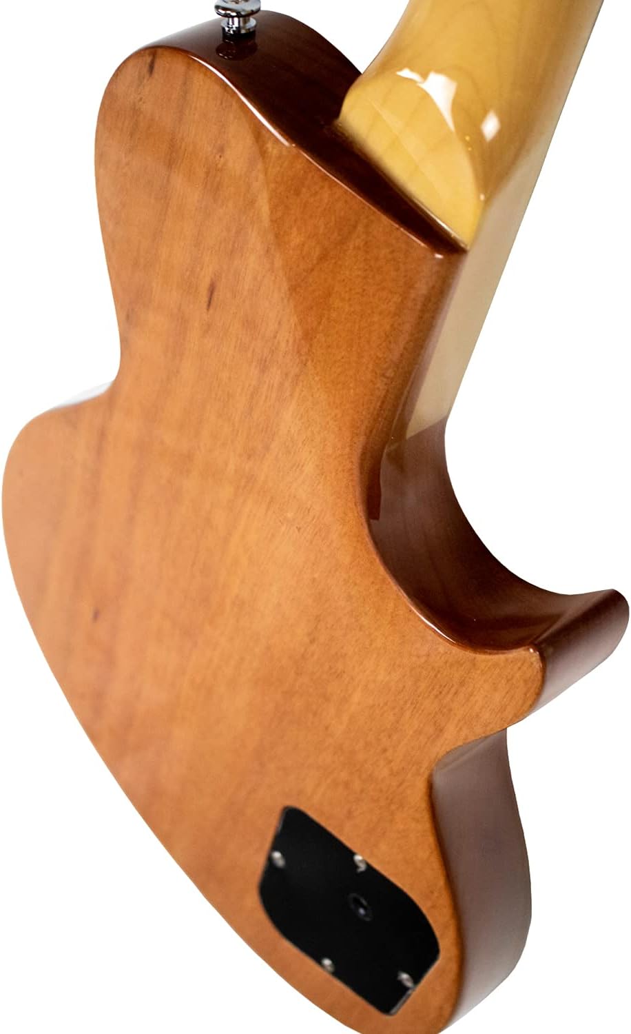 Sawtooth Americana Left-Handed Heritage Series Natural Spalted Maple 4-String 24 Fret Electric Bass Guitar w Fishman Fluence Pickups