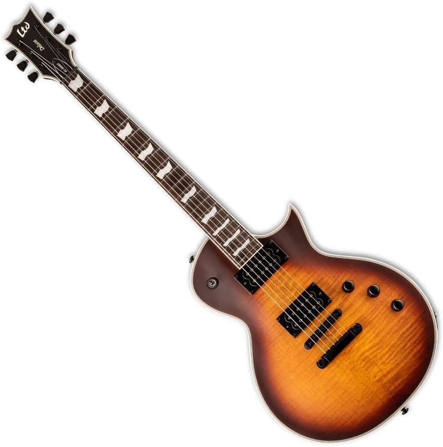 ESP LTD Deluxe EC-1000T CTM Electric Guitar, Tobacco Sunburst Satin