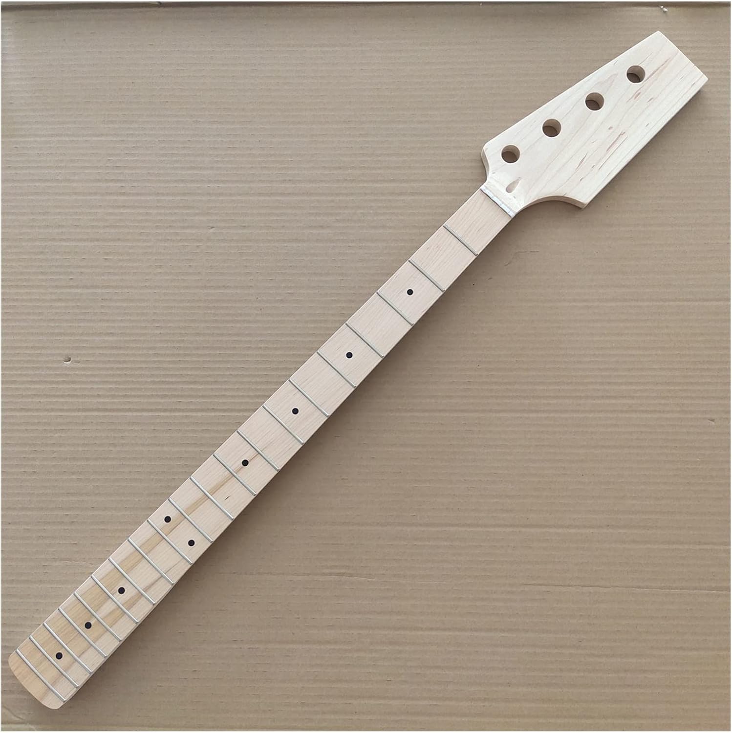 Paddle Head Maple 20 Fret 4 String Bass Guitar Neck Maple Fingerboard DIY Unfinished Guitar Neck