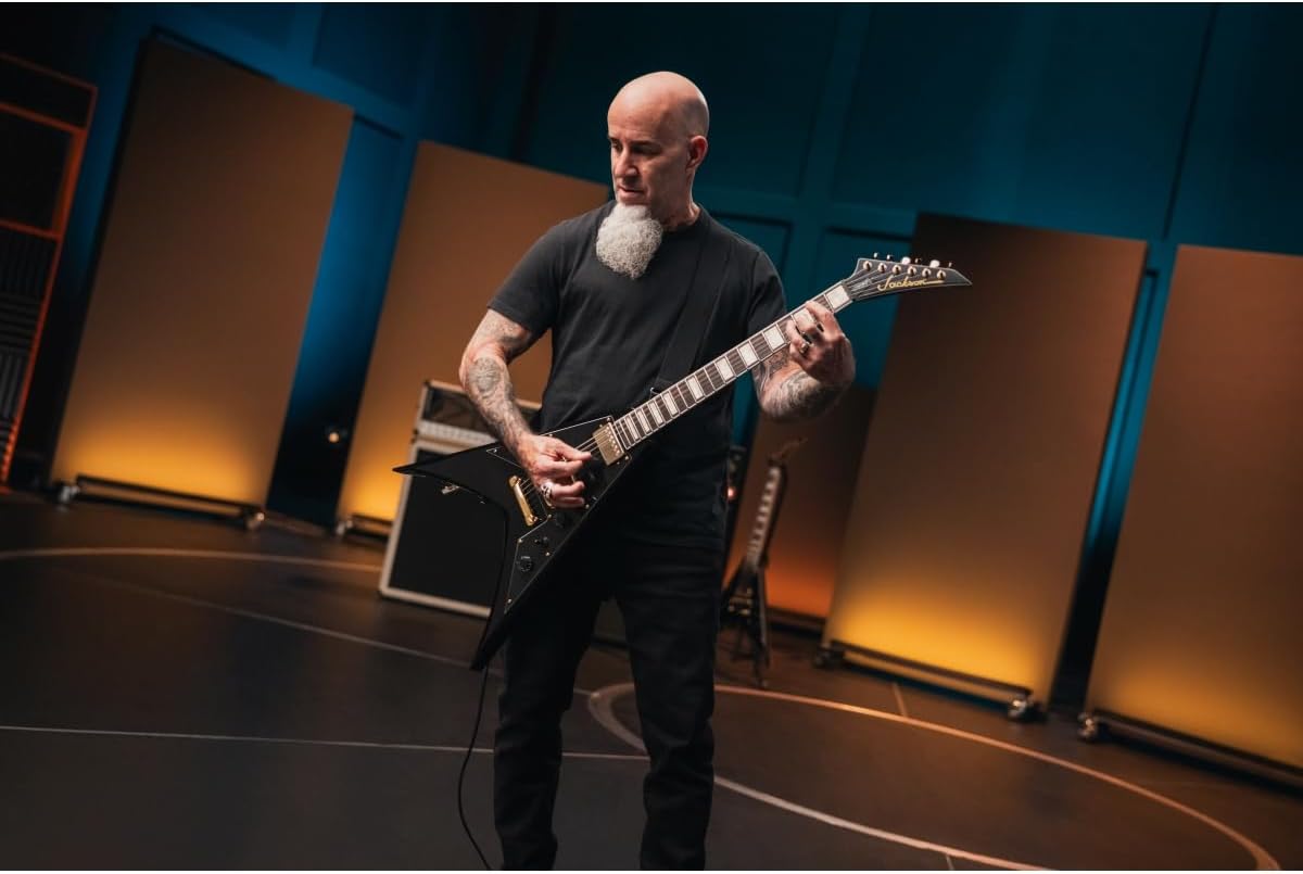 Jackson X Series Signature Scott Ian King V KVXT Electric Guitar - Gloss Black