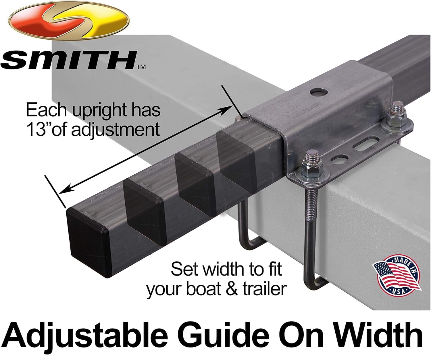 CE Smith - Trailer PVC Boxed Post Guide-On - Sturdy Boat Trailer Accessories & Replacement Parts