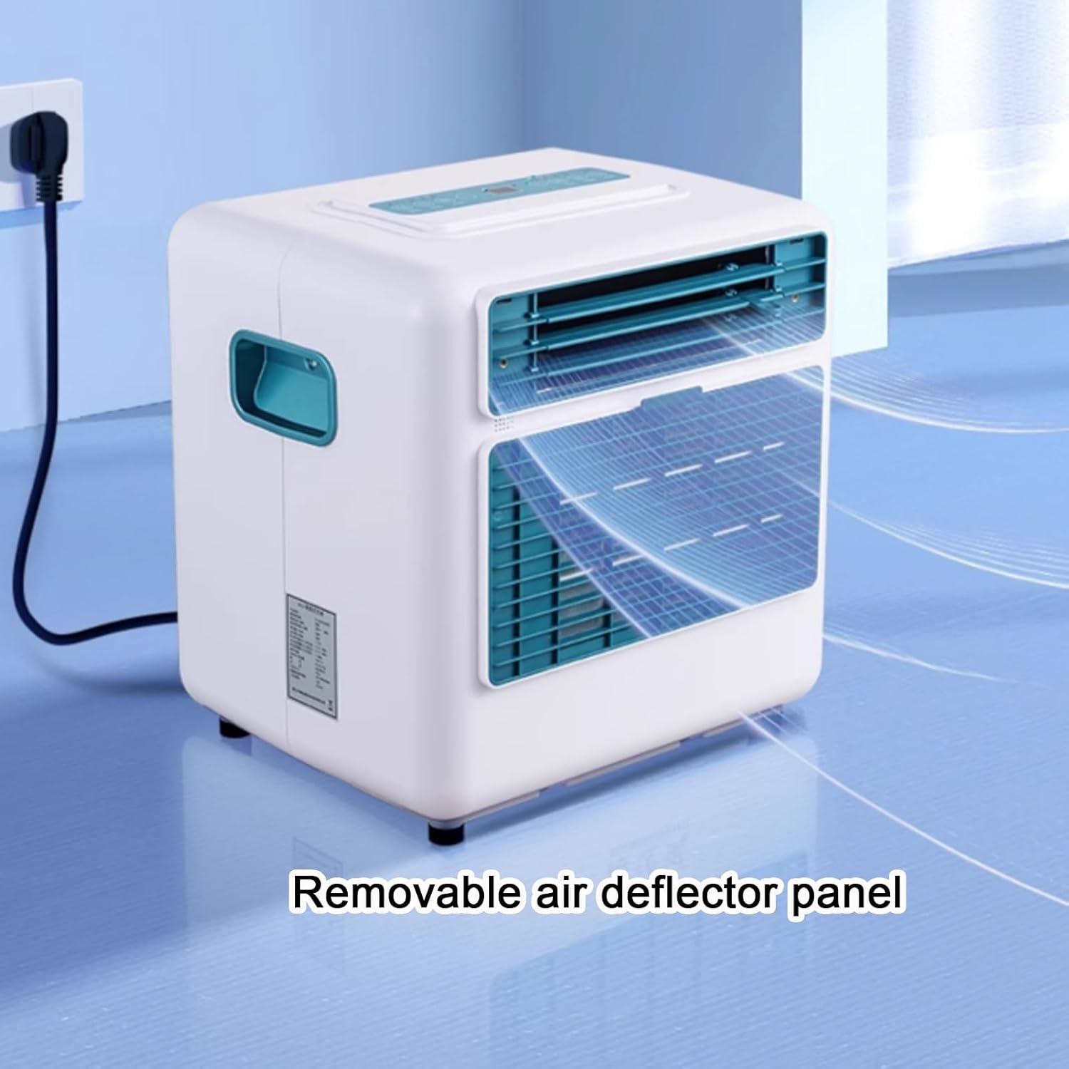 Portable Camping Air Conditioner Small Air Cooler with Remote Control and Timer Compressor Refrigeration for Room Bedroom Office Outdoor, 220V