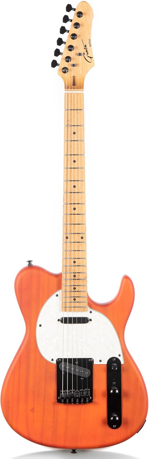 Grote Solid Electric Guita Right Handed TL Style (Coma Red)