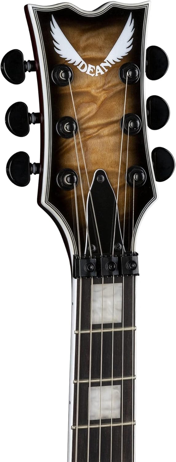 Dean Guitars TB Select Floyd QM - Natural Black Burst TBSELFQMNBST