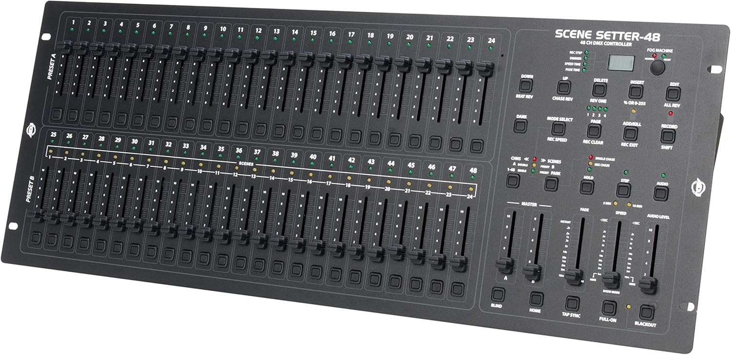 ADJ Products SCENE-SETTER 48, Channel DMX Dimming Controller, Professional Light Show Control Board