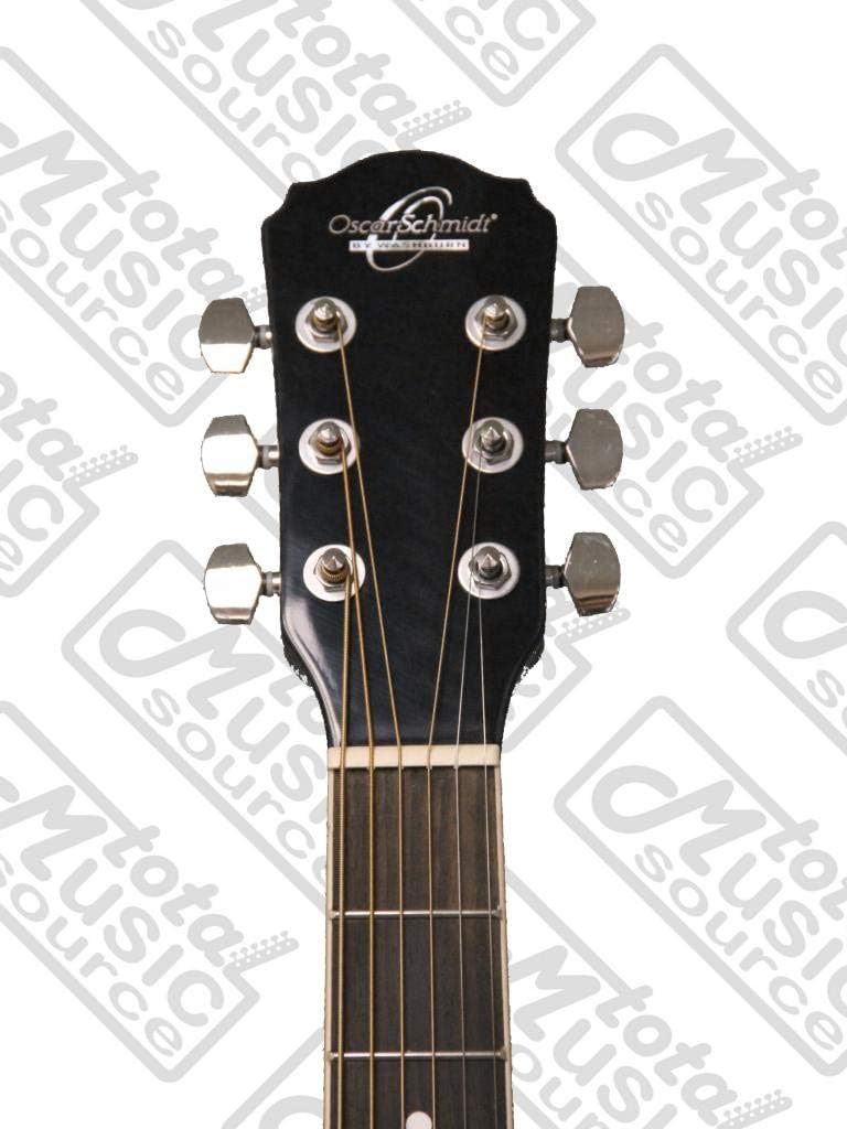 Oscar Schmidt OD45CBPAK Linden Linden Dreadnought Pack w/bag Acoustic Guitar - Black