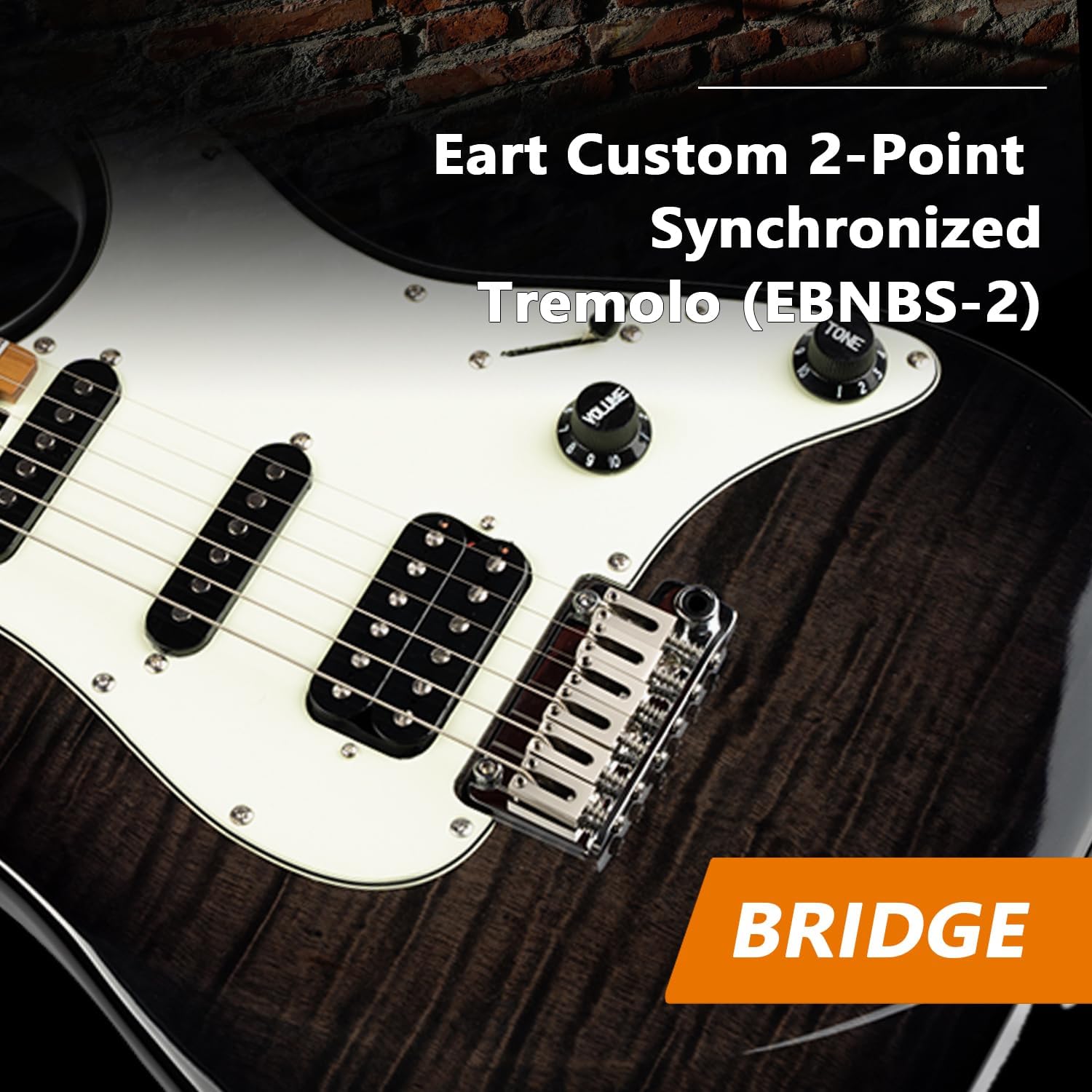 EART NK-C3 Electric Guitar with 6 String Maple Fingerboard Solid Body Right Handed, Stainless Steel Frets, Black