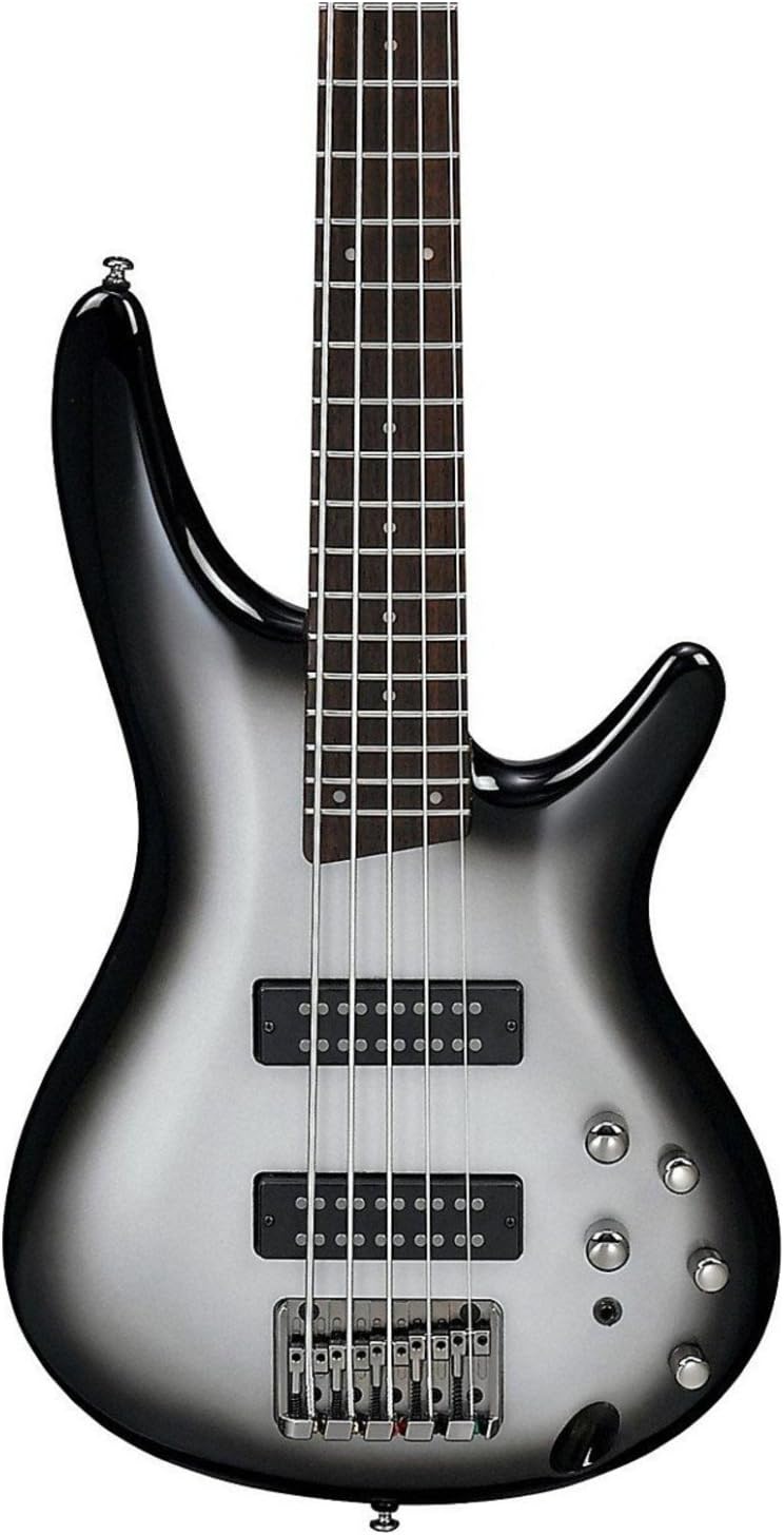 Ibanez Standard SR305E 5-string Bass Guitar - Metallic Silver Sunburst