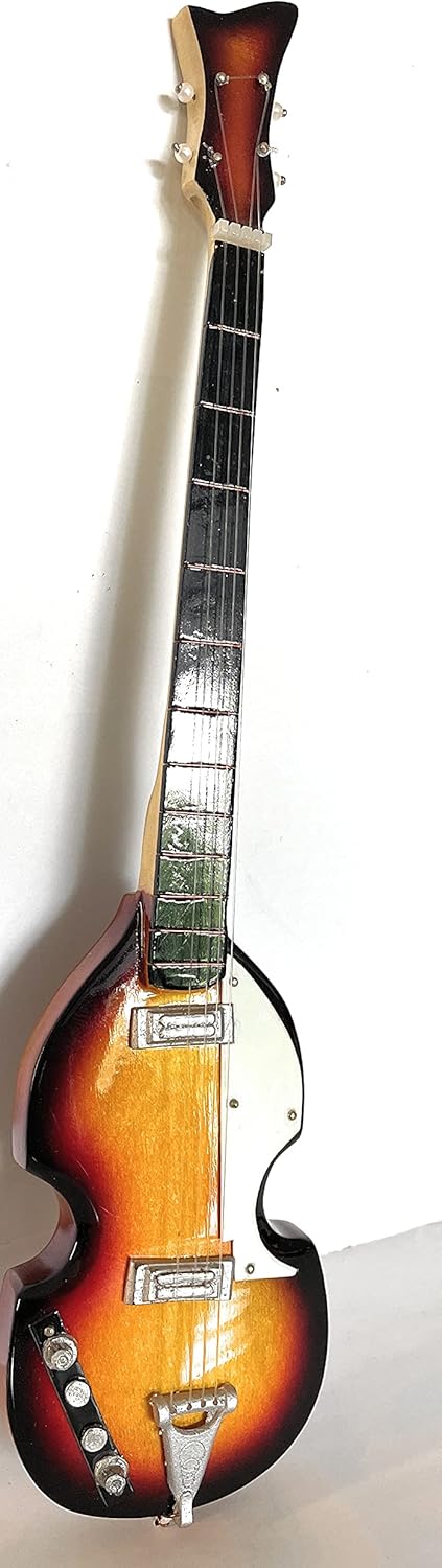 Pro Beatle Bass Sunburst Miniature Guitar Replica Collectible Guitar Gift Idea