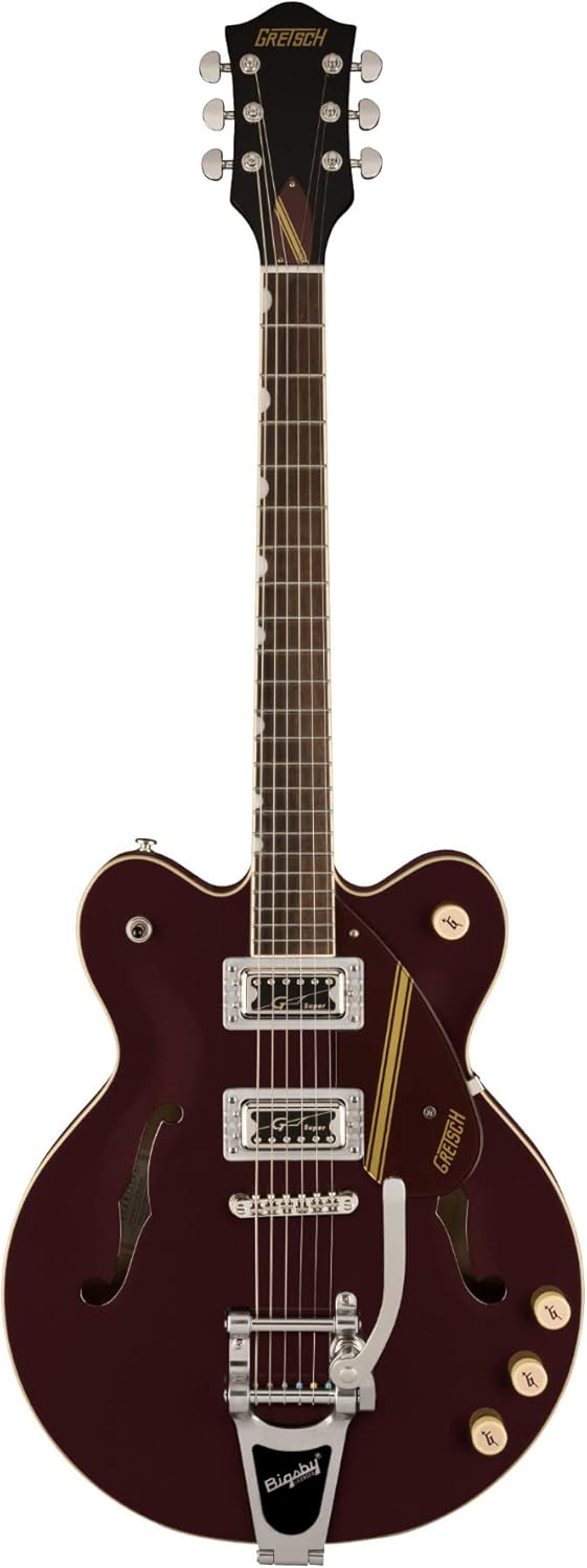 Gretsch G2604T Streamliner Rally II Center Block Double-Cut with Bigsby Laurel Fingerboard 6-String Guitar (Right-Handed, Oxblood)