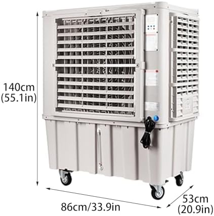 Evaporative Air Cooler, Portable Air Conditioners with Water Tank and Remote Control, Efficient Air Cooler for Rooms Office