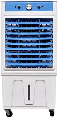 Portable Swamp Cooler, Evaporative Air Cooler with Water Tank and 3 Speed, Powerful Air Conditioner for Garage, Yard, Commercial Use