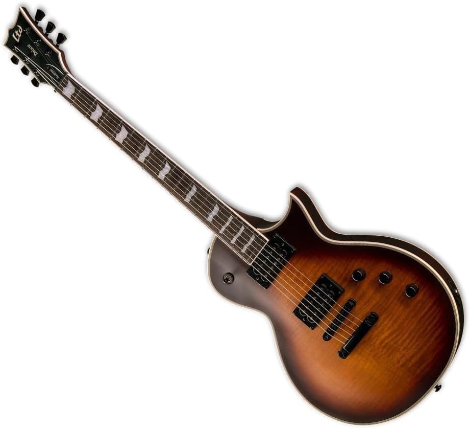 ESP LTD Deluxe EC-1000T CTM Electric Guitar, Tobacco Sunburst Satin