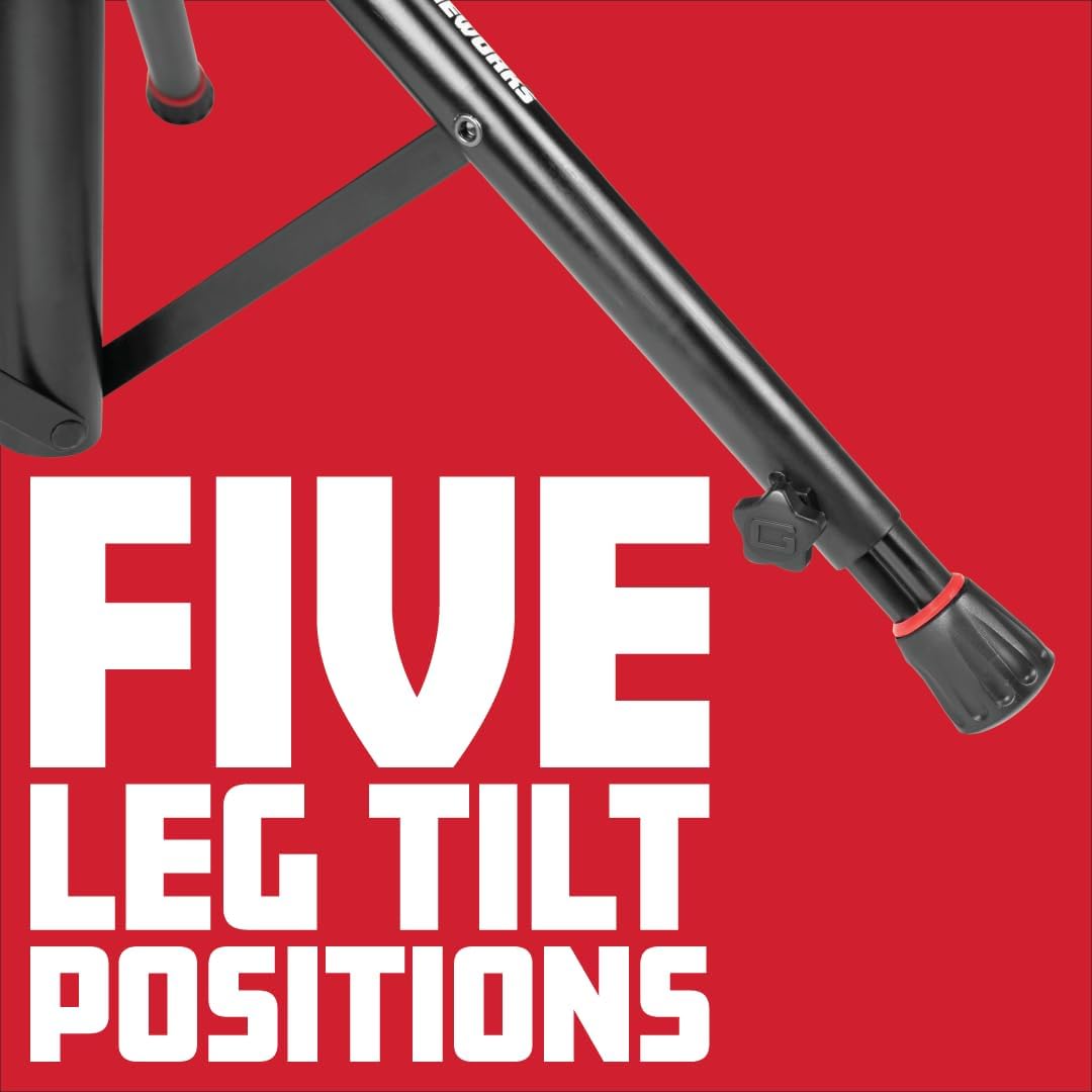 Gator Frameworks Amp Stand with 5-Position Tilt and Adjustable Boom Arm (GFW-GTR-AMP-BOOM)