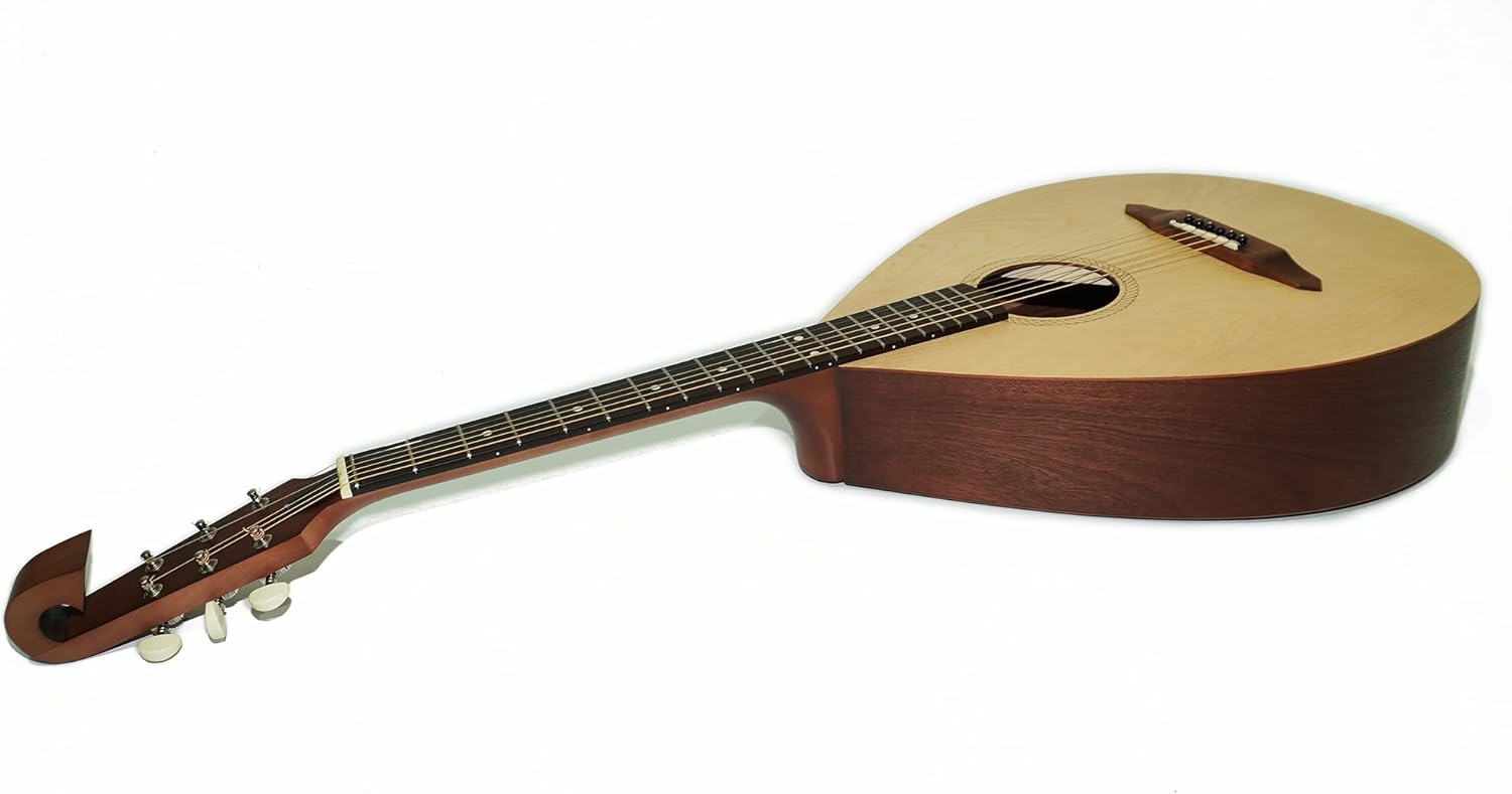 New Ukrainian 6 Six Strings Acoustic Guitar Traditional Lute Folk Kobza, Natural Wood Amazing Beautiful Sound Folk Music made in Ukraine Lute Guitar Vihuela