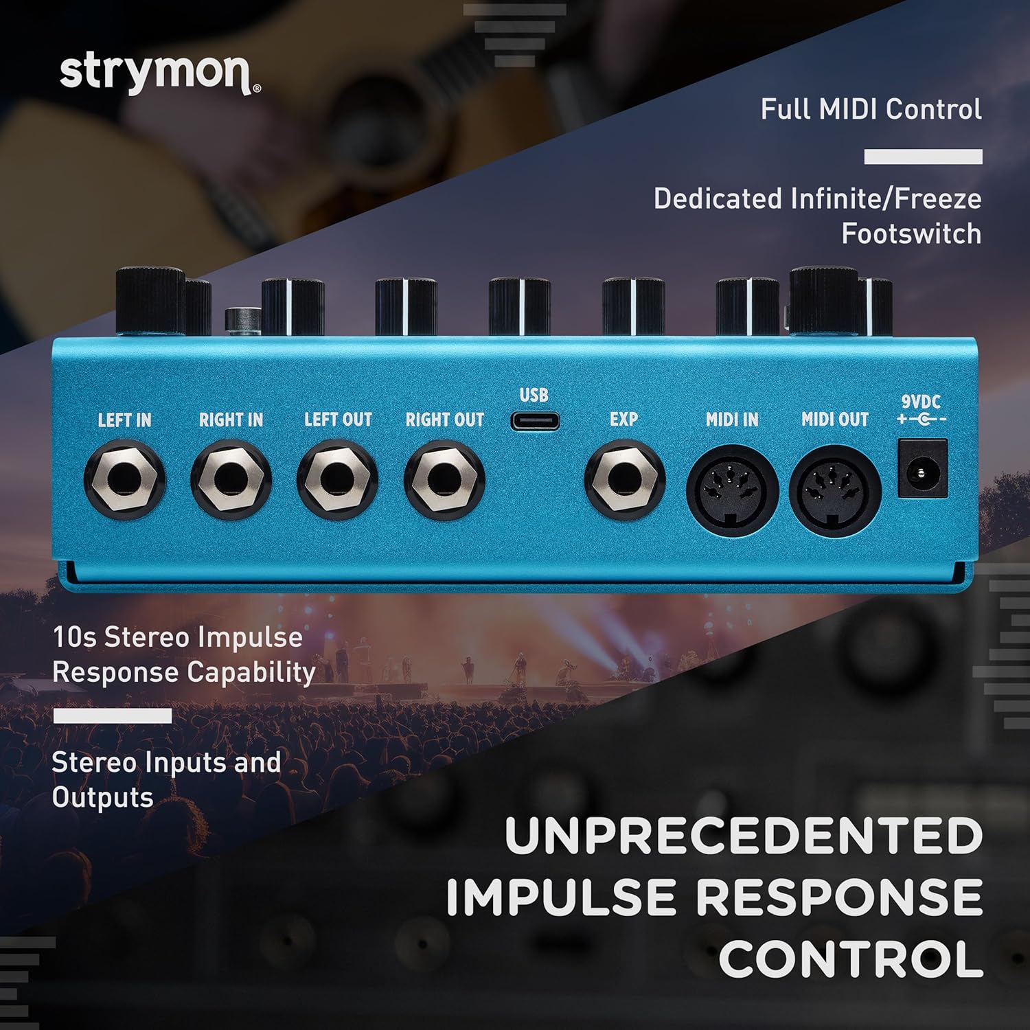 Strymon BigSky MX Reverb Workstation Guitar Effects Pedal for Electric and Acoustic Guitar, Synths, Vocals and Keyboards