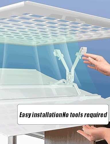 Ceiling Air Conditioner Deflector, Air Conditioner Vent Deflector with Waterproof Cotton Air Outlet Deflector for Home Office