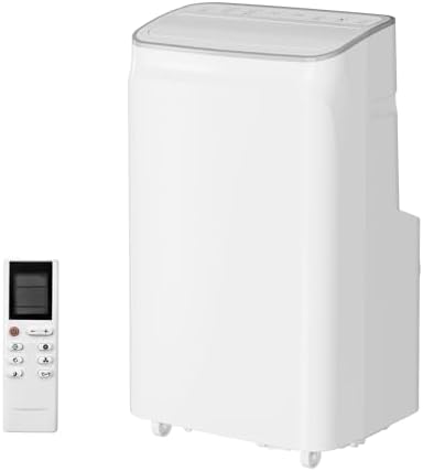12000 BTU Portable Air Conditioner Cools Up to 550 Sq.Ft, 3-In-1 AC Unit With Dehumidifier, Fan, Cooling Mode & Window Kit, Room Air Conditioner with Remote Control for Bedroom, Living Room, Office