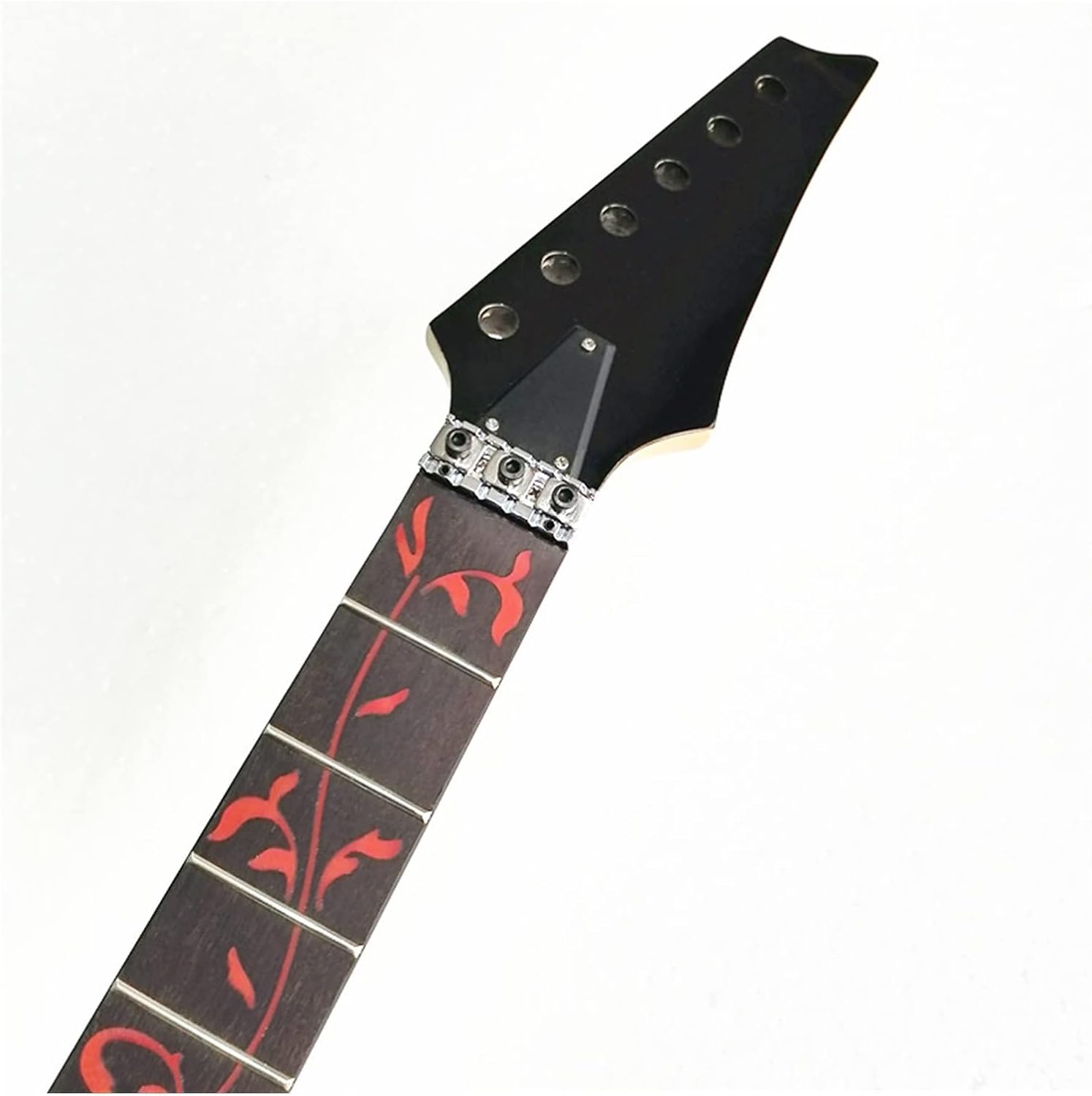 24 Frets Electric Guitar Neck Rosewood Fingerboard Guitar Strings Lock Guitar Accessories Parts Unfinished Guitar Neck