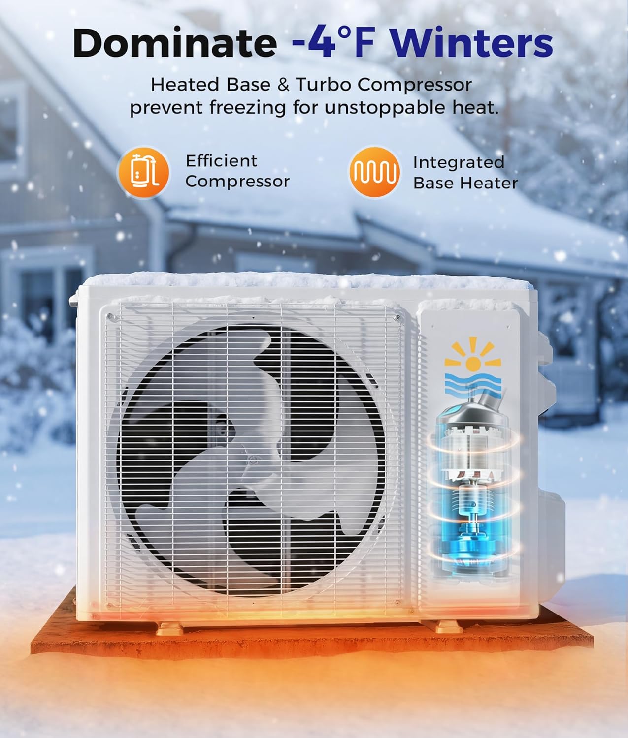 Mini Split Air Conditioner - 11500 BTU Ductless Mini Split Ac/Heating System, 115V 17 SEER2, Precharged Inverter Split AC Unit with Heat Pump System, 750 Sq. Ft, R32 with Installation Kit