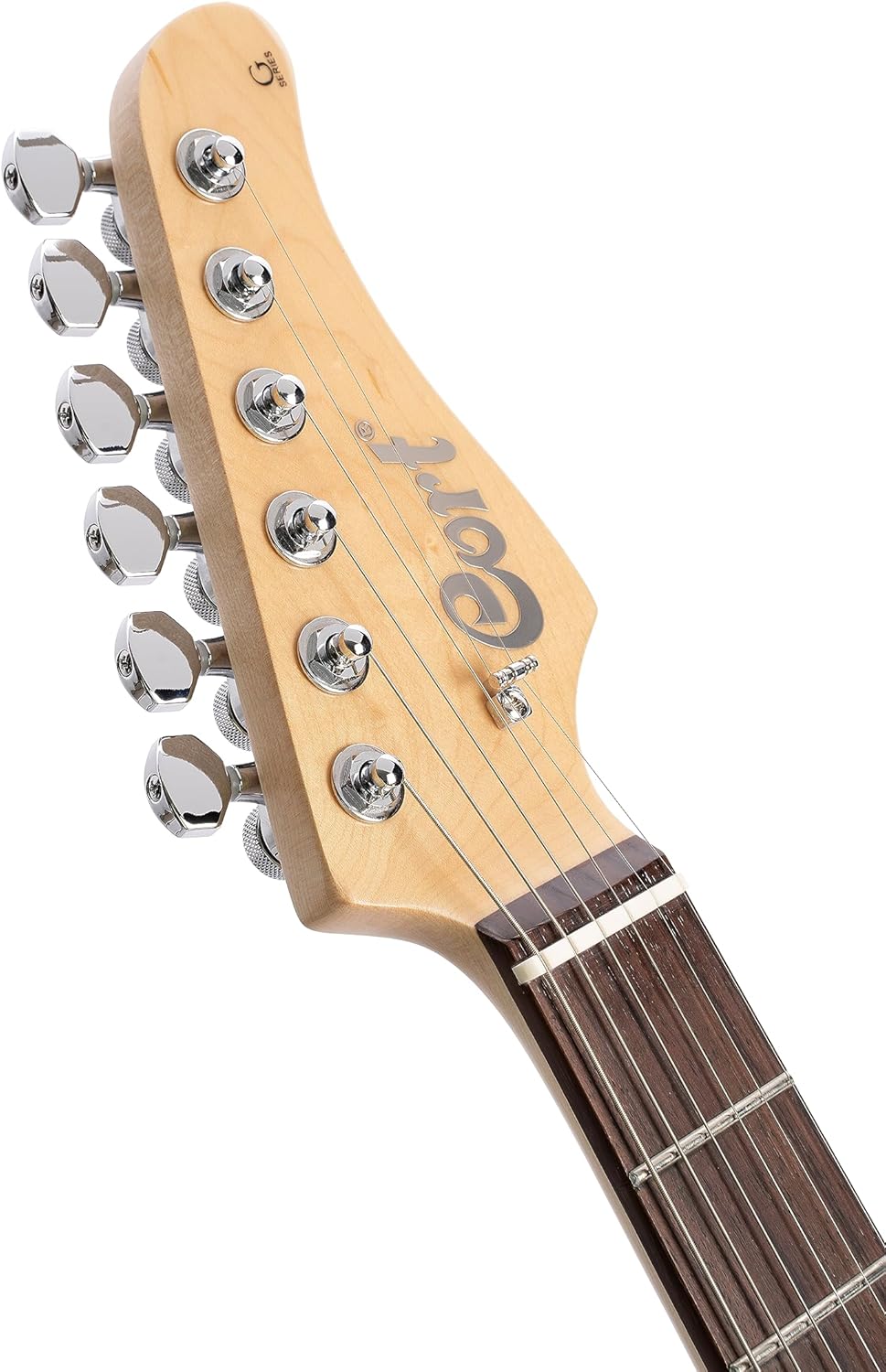 Cort G280 Select Flame Top 6-String Electric Guitar, Transparent Black Finish (G280SELECTTBK)