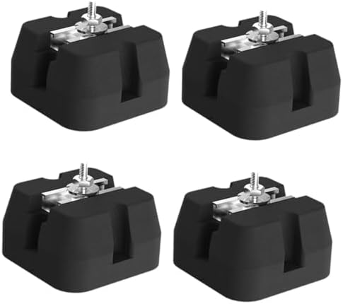 4X Air Conditioning Anti Vibration Pad Isolator Rubber Pad Easy Installation Shockproof Pads for Air Conditioner Attachments, C 100x100x65mm