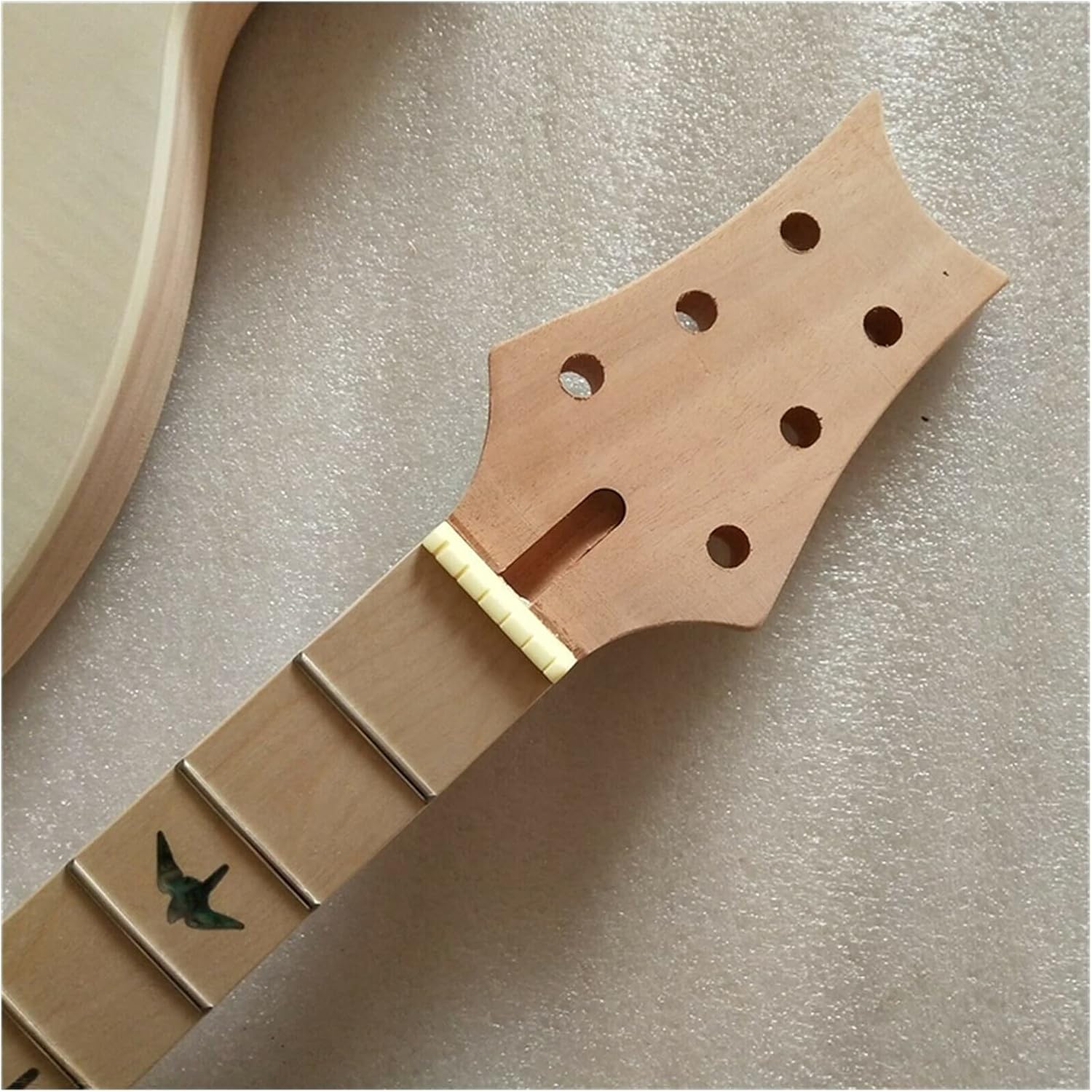 Unfinished Guitar Body 1 Set Unfinished Guitar Neck and Body Electric Guitar Kit Guitar DIY Accessory