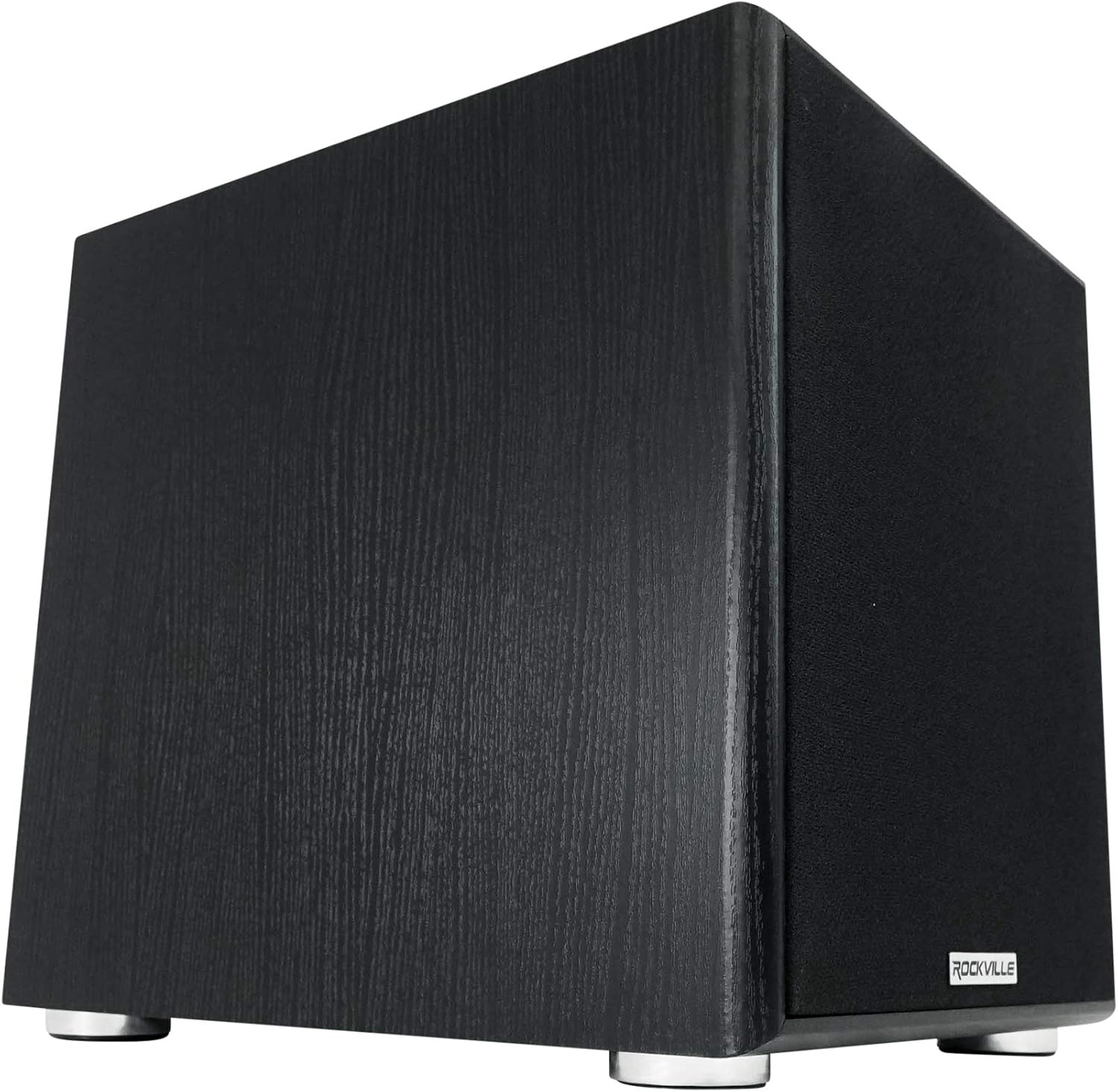 Rockville Rock Shaker 10 Black 600W Powered Subwoofer, Class-D Amp, Adjustable Crossover, MDF Enclosure, for Home Theater and Studio