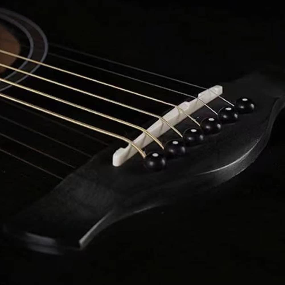 Guitar, Veneer Bright Graffiti Guitar 41 Inch Folk Spruce Wood Guitar Playing The Guitar with Clear Sound for Beginners (Size:41 inches,Color:Brown)