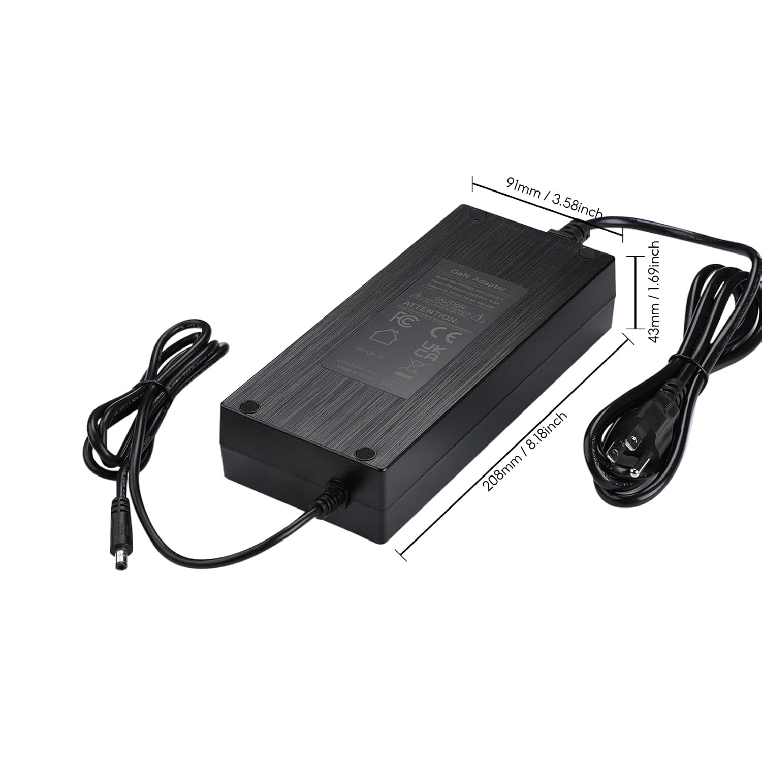 AIYIMA DC48V 10A GaN Power Supply Adapter for TPA3255 Stereo Class D Amplifier A07 & A07 MAX & A08 PRO & A70