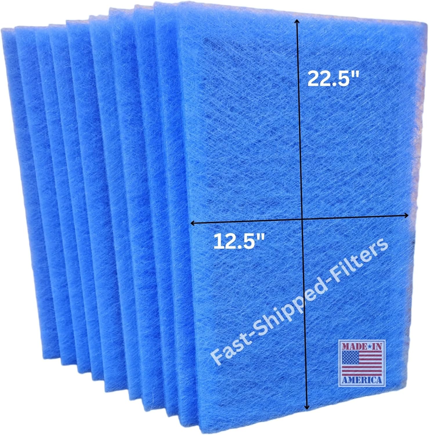 Fast-Shipped-Filters 14x25-10 Pack compatible with Dynamic electronic air cleaner 14x25 replacement polarized filter pads refill