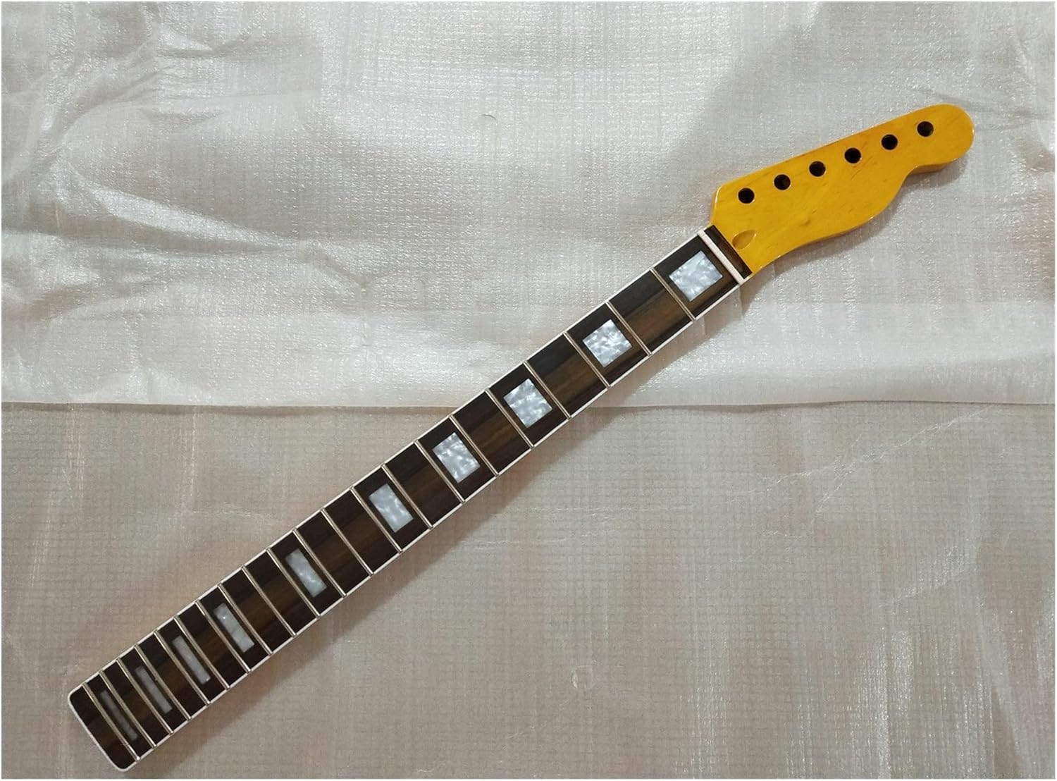 ZUZU 21 Frets Maple Neck Rosewood Fingerboard for Tele Style Electric Guitar Neck Unfinished Guitar Neck