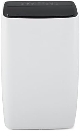 12,000 BTU Small Air Conditioner with Built-In Dehumidifier - Portable AC Unit for Rooms Up to 550 Sq Ft - Remote Control, Window Mount Exhaust Kit, Easy to Move, Black