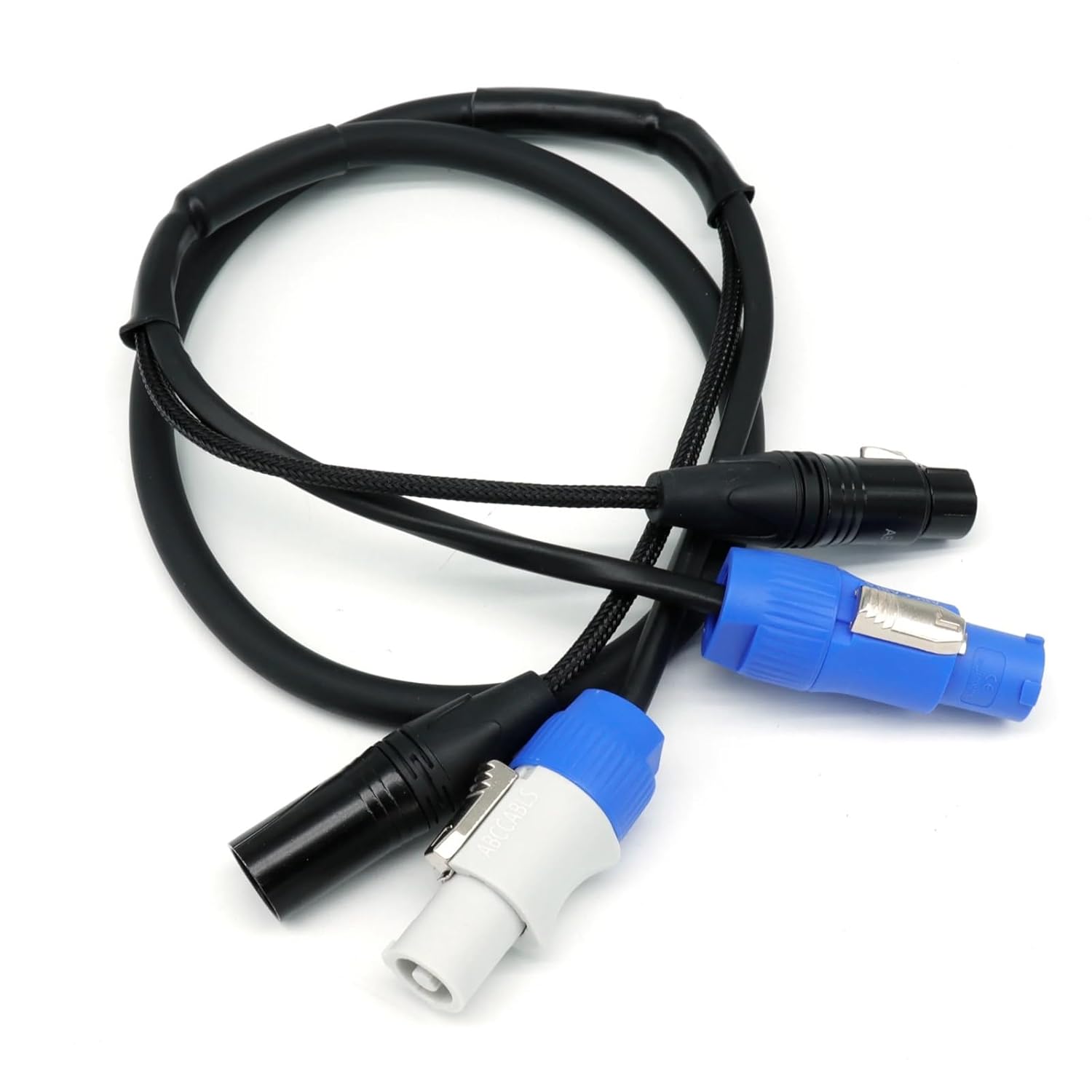 1M 2M 3M 5M 10M DMX 2-in-1 Cable 3x2.5mm² – in/Out & 3-Pin XLR Cable for DJ Moving Head Stage Lighting(10m)