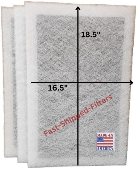 Fast-Shipped-Filters 3 Pack 18x20 Replacement Filters Pads Designed to Fit Perfect air Plus Polarized Air Cleaner Refill White