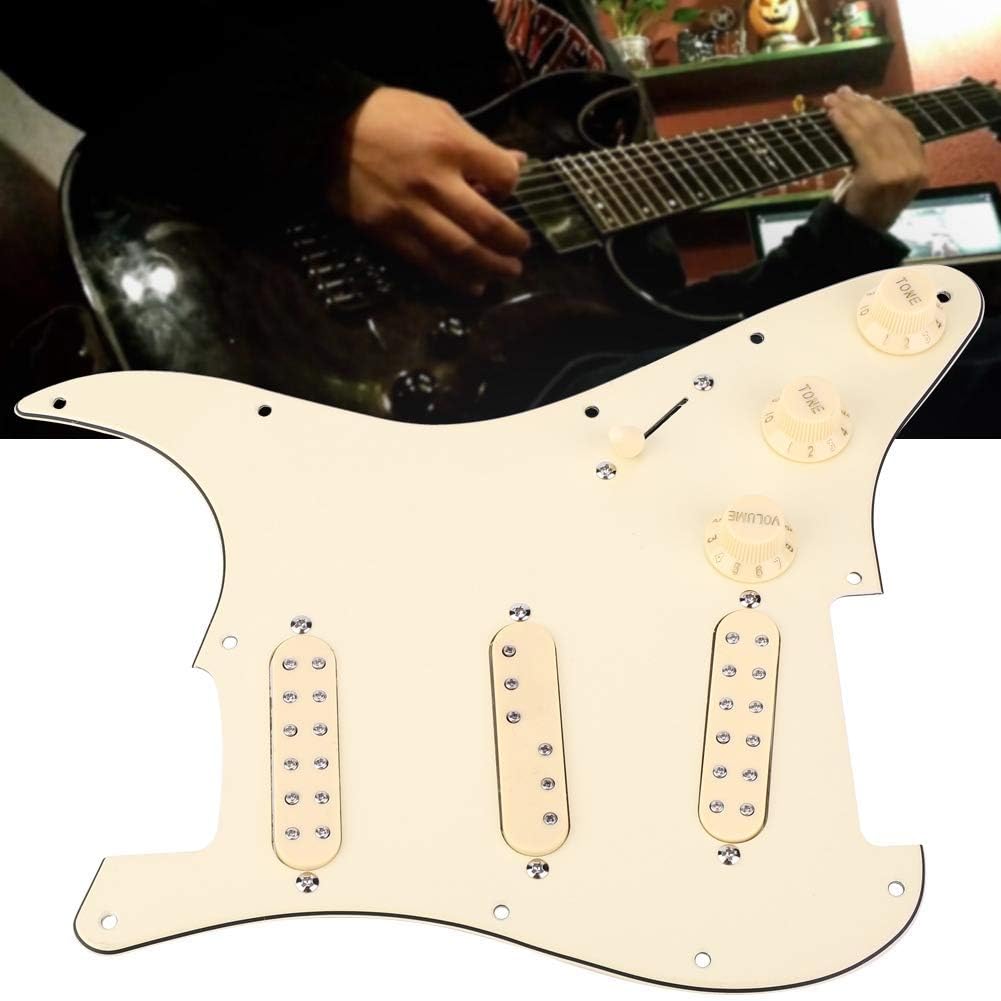 Electric Guitar Pickguard Kit, Pre Wired Guitar Hardware, Loaded Pickups, Compatible with Electric Guitars, Scratchplate Backplate, Easy Installation, for Guitarists, DIY Enthusiasts, Guitar Repairs,