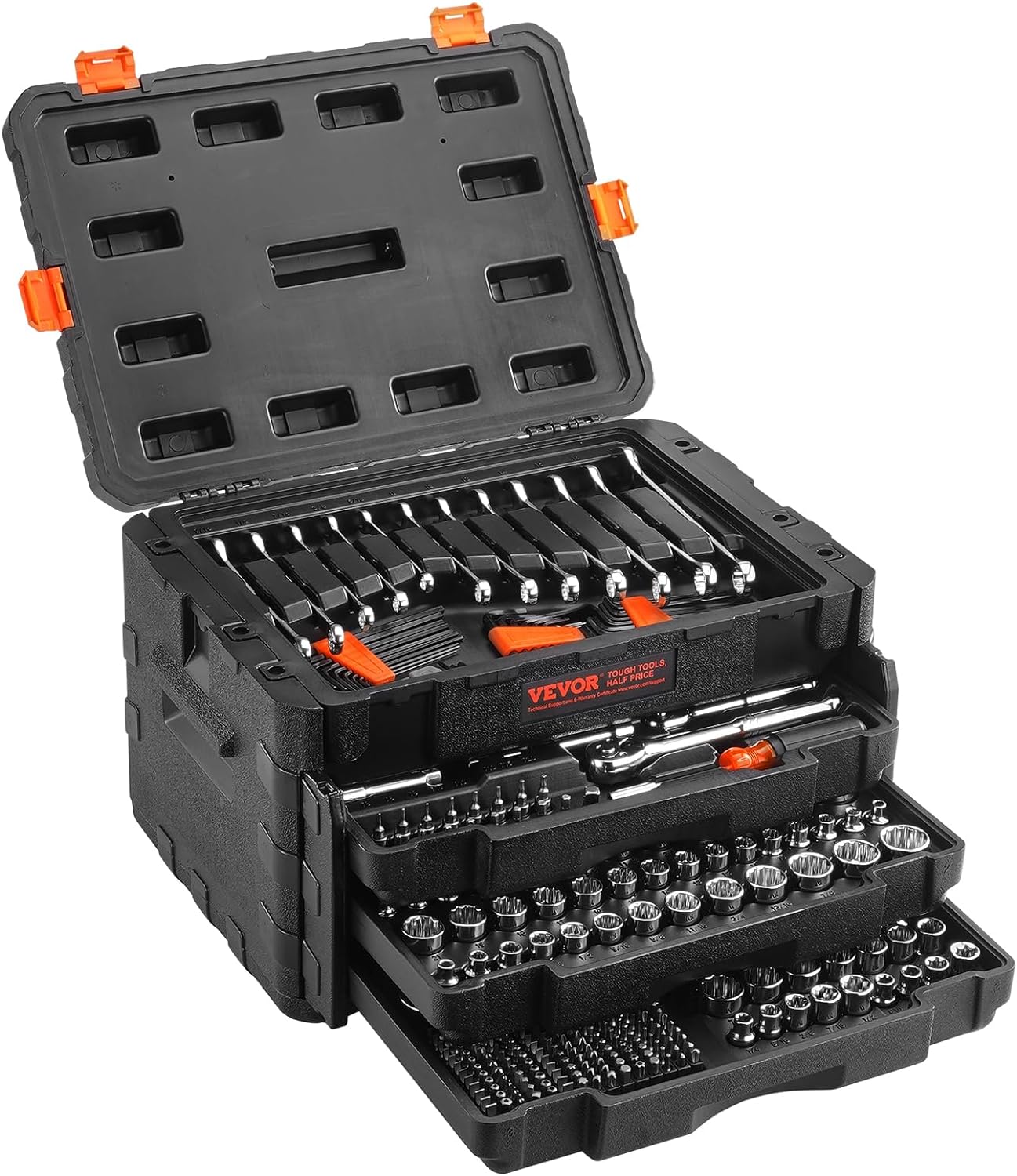 VEVOR Mechanics Tool Set and Socket Set, 1/4