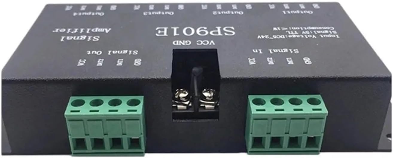 DC5V-24V Amplifier SP901E LED Signal SPI Controller 4 Channel Set Suitable for WS2812 2811 dmx512 Pixel