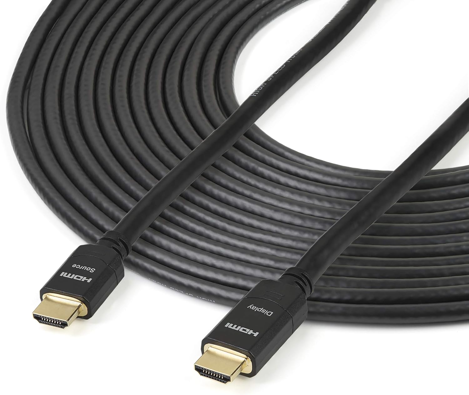 StarTech.com 65 ft (20m) High Speed HDMI Cable – Male to Male - Active - 28AWG - CL2 Rated In-wall Installation - Ultra HD 4K x 2K - Active HDMI Cable (HDMM20MA) Black