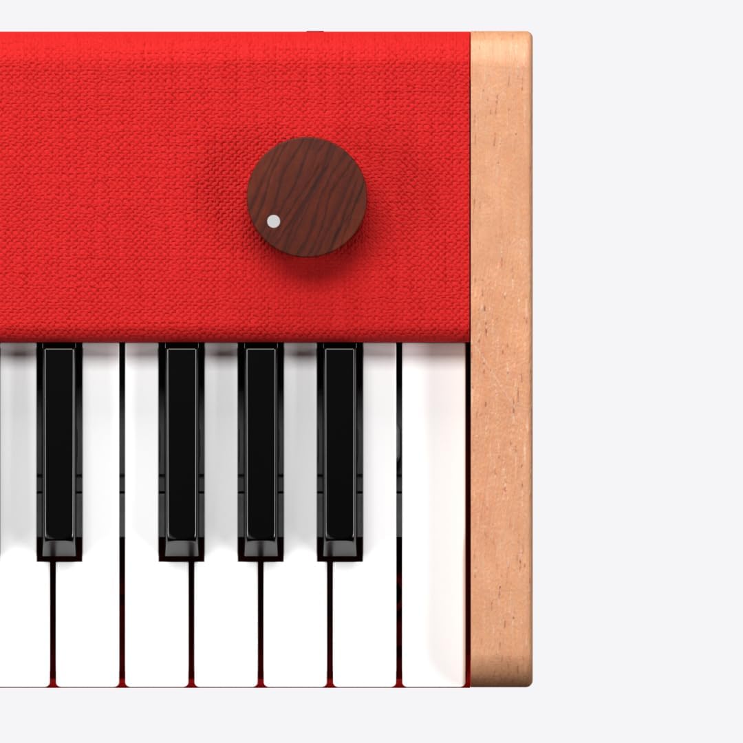 Loog digital piano - portable keyboard for beginners with musician grade sound, MIDI over USB-C rechargeable musical educational instrument