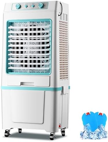 4000CFM Portable Air Conditioner, 3-In-1 Evaporative Air Cooler 40L Tank, 4 Ice Packs, 3 Modes & 3 Speeds, Swamp Cooler Fan, No Hose Needed, 43in