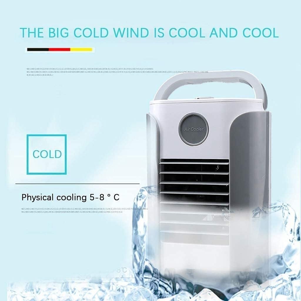 Mini Air Cooler, Portable Mini Air Condition, Personal Air Purifier USB Charging Air Conditioner Fan Refrigerator Air Cooler Nano Fan(Gray)